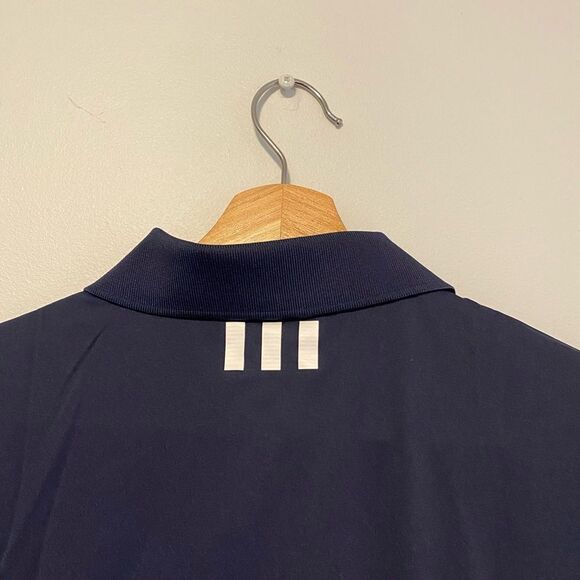 Adidas | NAVY BLUE Golf Women's Puremotion Solid Jersey Polo Shirt - Picture 10 of 11